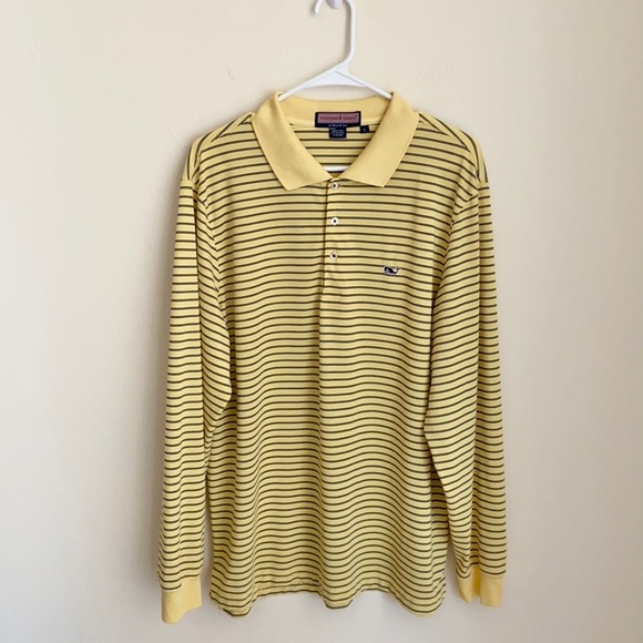 Vineyard Vines Striped Long Sleeve Polo Shirt - Picture 8 of 14